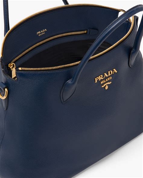 leather prada tote with buckles|prada leather tote baltic blue.